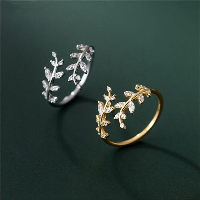 Elegant Branch Ring – Adjustable Nature-Inspired Design (Gold & Silver)